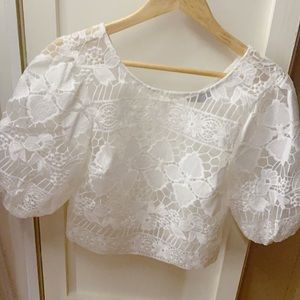 Croptop cut laser Topshop